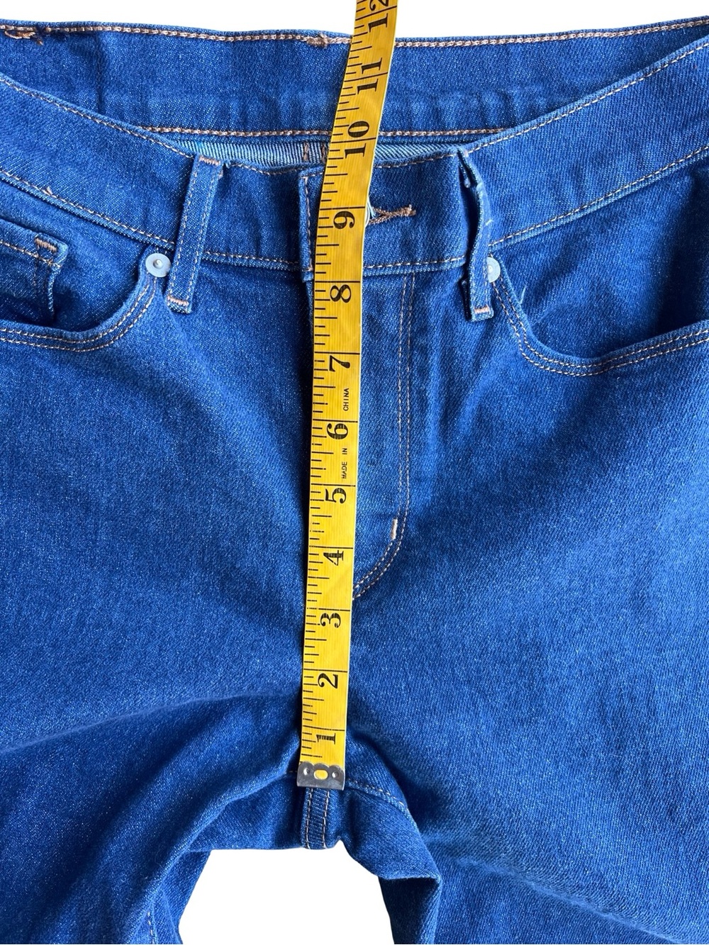 LEVI STRAUSS Classic Women’s Blue Jeans 27x32” Straight Leg Stretch Mid-Rise - Picture 7 of 11